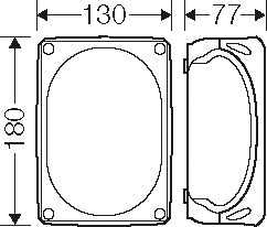 Hensel DK1000G IP66 Caja De Conexiones 180x130mm - DK 1000 G