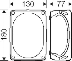 Hensel DK1000G IP66 Caja De Conexiones 180x130mm - DK 1000 G