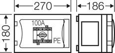 Hensel Enystar FP 5104 Armario De Interruptores 100A 4P IP65 - FP 5104