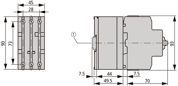 Eaton Limitador De Corriente De 3 Polos 63A 690V - 082881