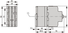 Eaton Limitador De Corriente De 3 Polos 63A 690V - 082881