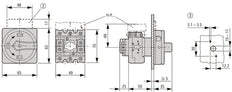 Eaton P1 Interruptor Principal De Cuatro Polos 25A Con Función De Parada - 050740