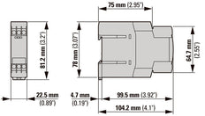 Relé De Temporización Multifuncional Eaton 400VAC 0.05s-100h - 031887