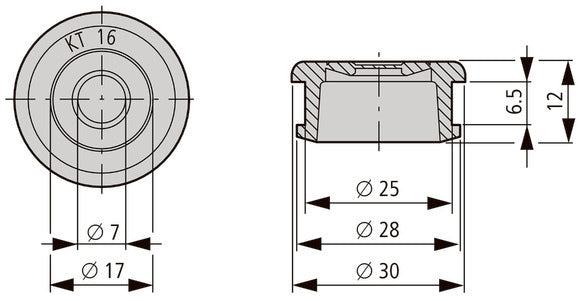 Eaton PG16 IP65 Pasacables Para Cables De 7 A 17mm - 022031 [100 Piezas]