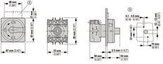 Interruptor Principal P3 30A 3 Polos Empotrado Con Cerradura - 237893