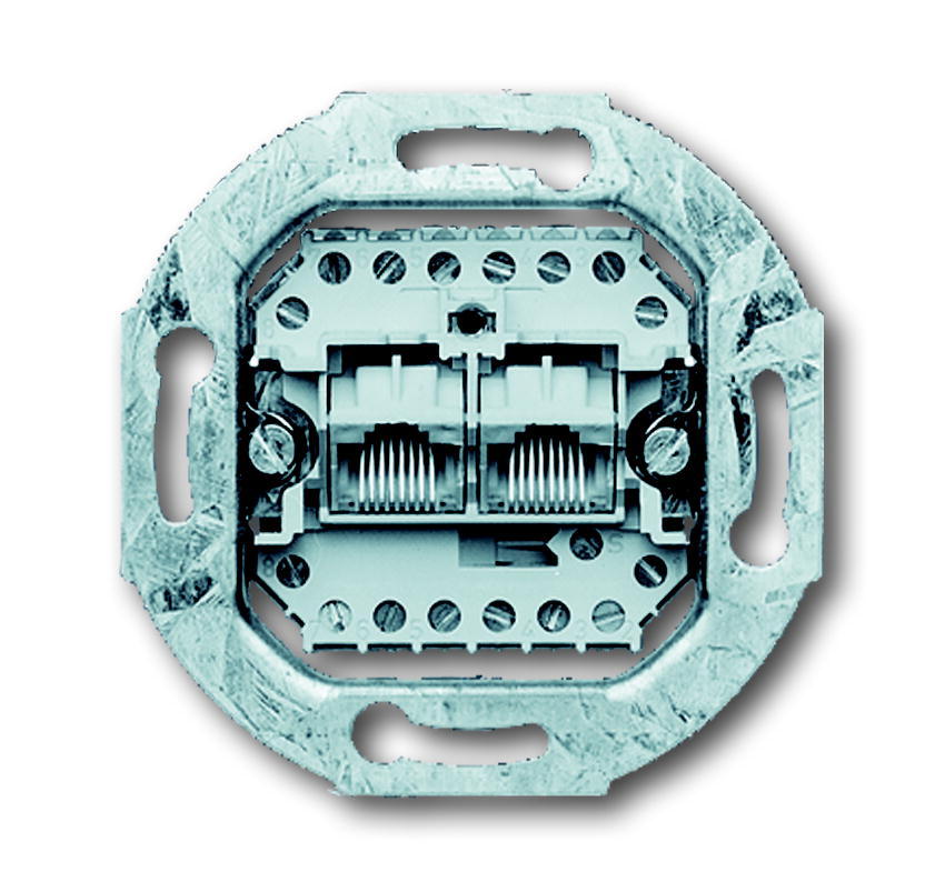 ABB Doble Toma De Datos RJ45 Cat3 - 2CKA000230A0243
