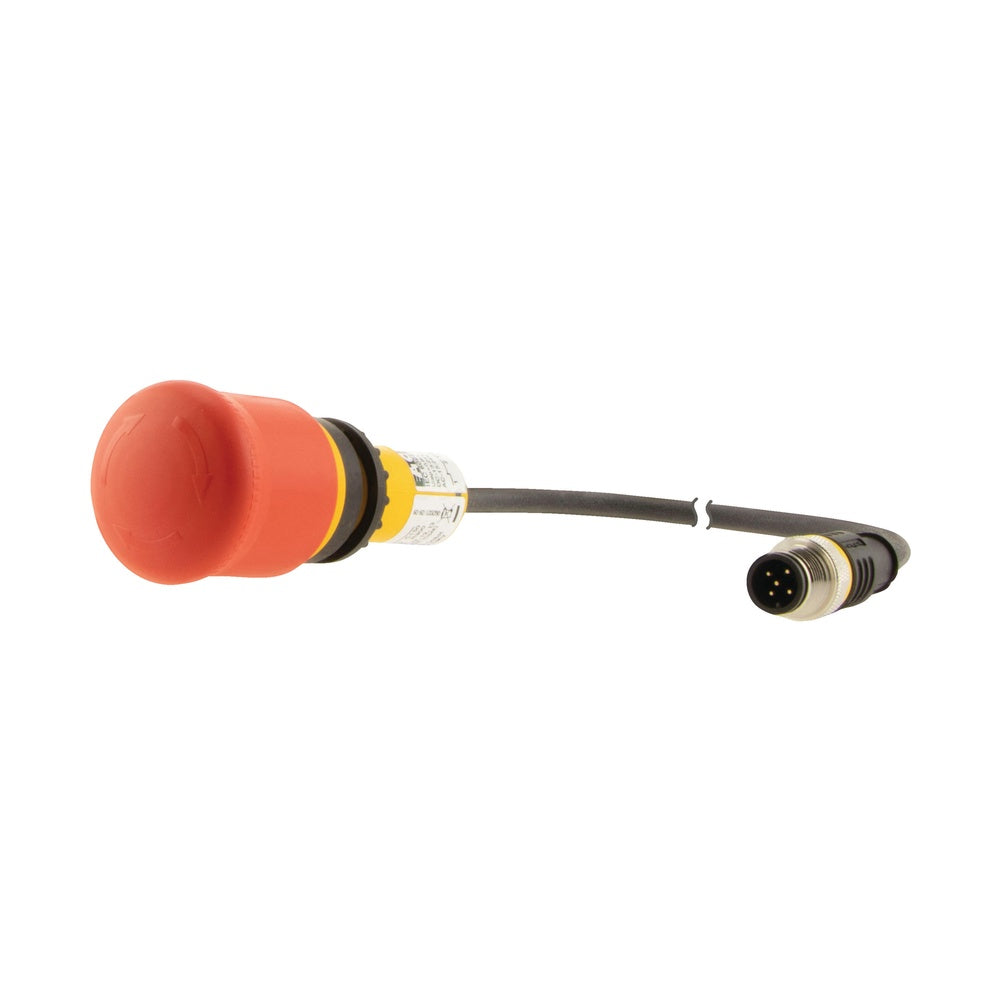 Botón De Parada De Emergencia De 38 Mm Con Conector M12 - 191005