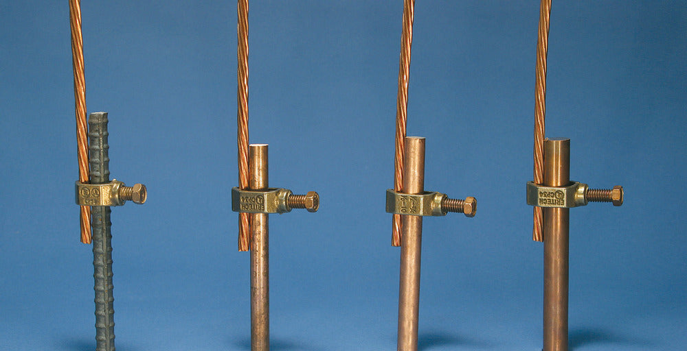 Abrazadera De Varilla De Tierra De Bronce 1/2-5/8 Pulgada Para Conductor De 70mm² - 158160