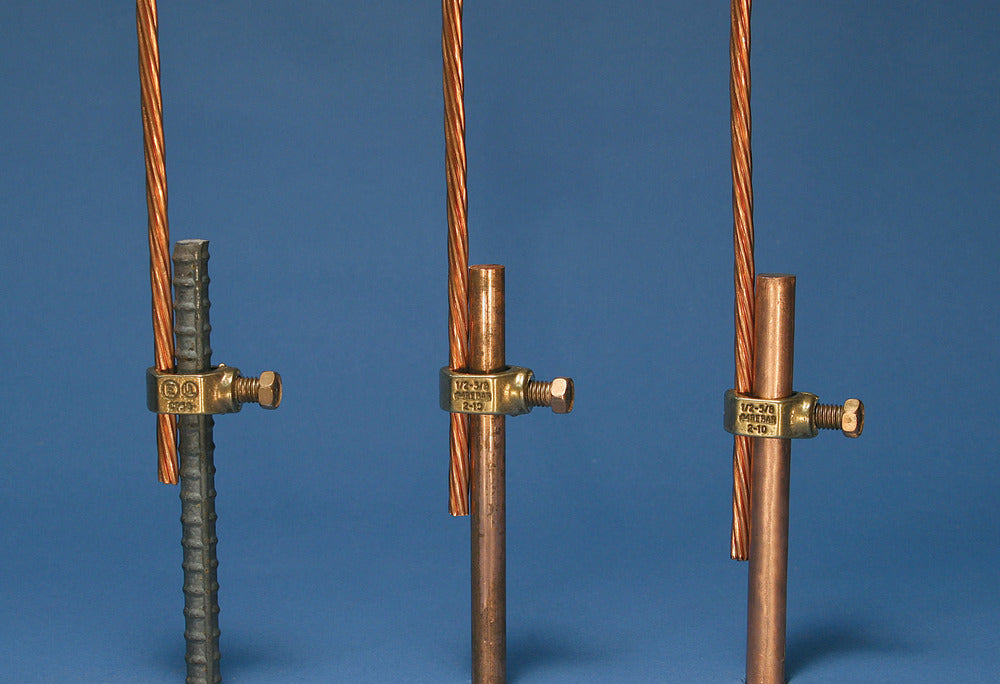Abrazadera De Varilla De Tierra De Bronce 1/2-5/8 Pulgada Para Conductor De 70mm² - 158160