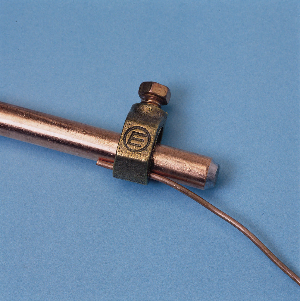 Abrazadera De Varilla De Tierra De Bronce 12.5mm Para Conductor De 50mm² - 158260