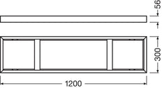 Kit De Montaje Superficial LEDVANCE Panel 1200 H75/H50 - 4058075108820