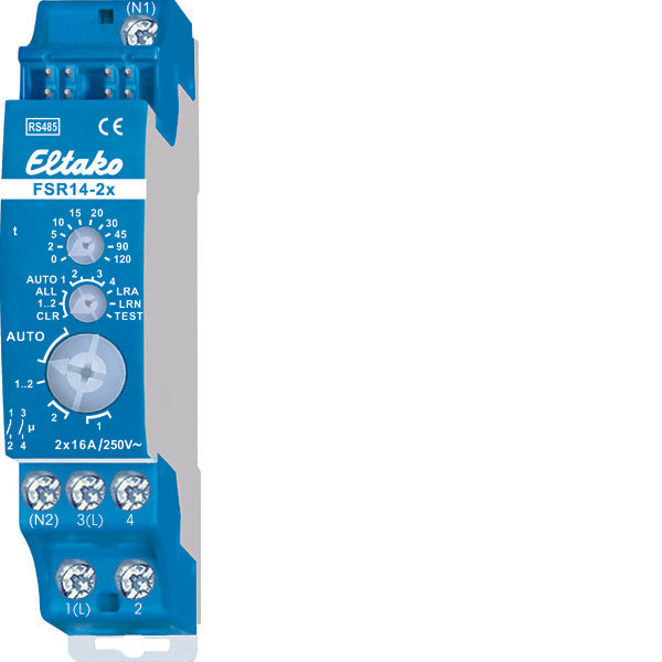 Eltako FSR14 Doble Canal Actuador De Conmutación Bus De Riel DIN - 30014002
