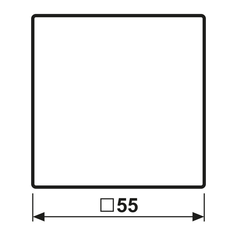 Jung AS500 Placa De Tapa Blanca Con Tapa Con Bisagra - AS1520KLPLWW
