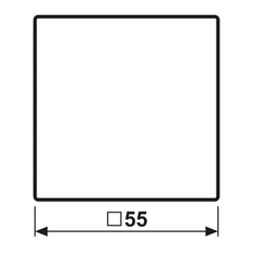 Jung AS500 Placa De Tapa Blanca Con Tapa Con Bisagra - AS1520KLPLWW