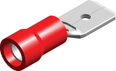 Conector De Espada Aislado Rojo 0.5-1.5mm² - CE120104 [100 Piezas]