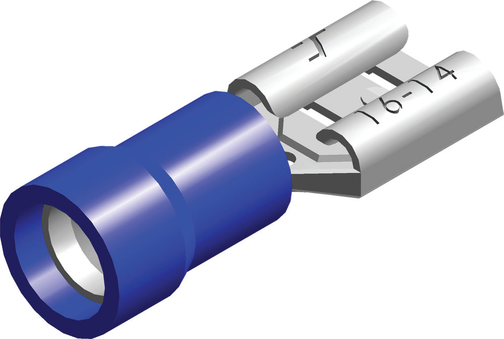 Conex Carcasa De Terminal De Espada Azul 1.5-2.5mm² - CE080201 [100 Piezas]