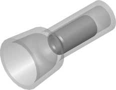 Conector De Extremo De Cobre Aislado 4.0-6.0mm² Transparente 100pk - CE130103 [100 Piezas]