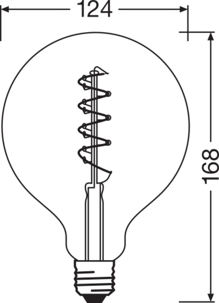 OSRAM Vintage 1906 Globo LED E27 4W Regulable Oro - 4058075270008
