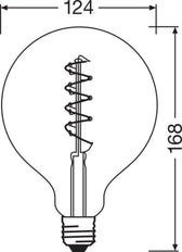 OSRAM Vintage 1906 Globo LED E27 4W Regulable Oro - 4058075270008