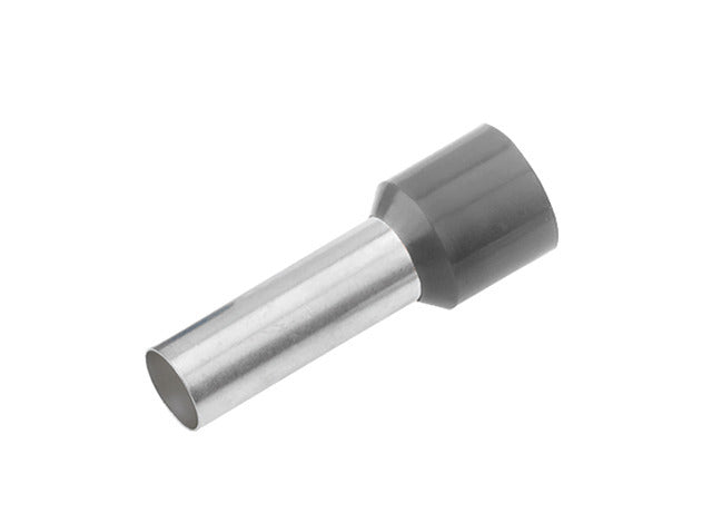 Ferrules De Cable Aislados 4mm² Gris DIN 46228 - 182346 [100 Piezas] [200 Piezas]