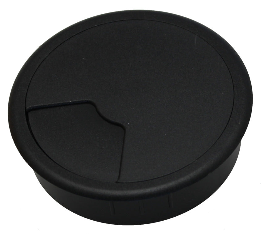 Grommet De Escritorio Para Gestión De Cables Negro De 60 Mm - 49.80.018 [2 Piezas]