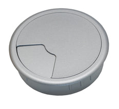 Grommet De Gestión De Cables 60mm Gris Plateado - 49.80.019 [2 Piezas]