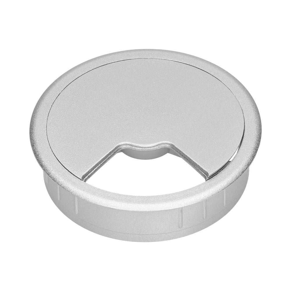 Grommet De Cable Profesional De Escritorio De 80mm Gris Plateado - 49.80.023