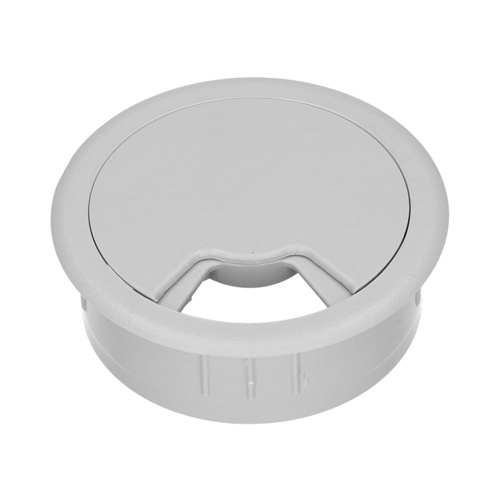 Grommet De Gestión De Cables De Escritorio De 60mm Gris Claro - 49.80.020 [2 Piezas]