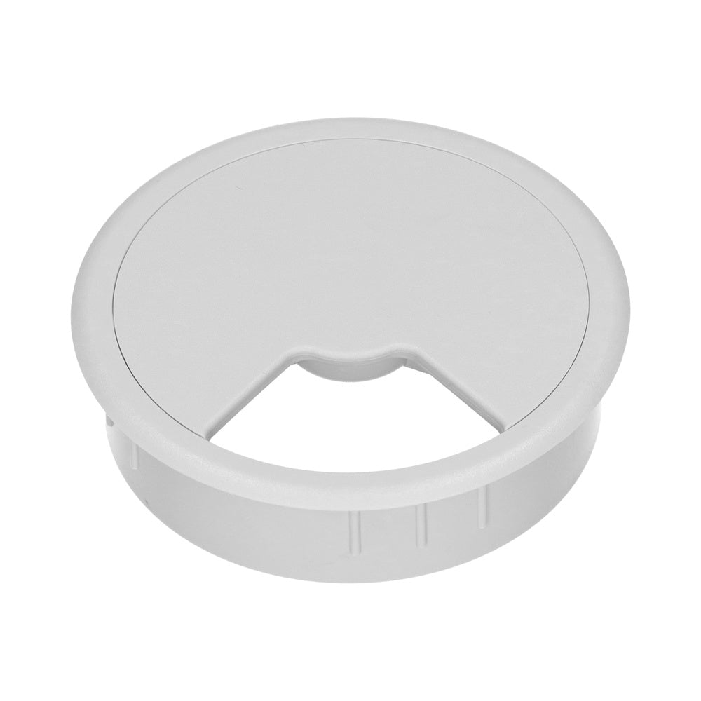 Pasacables De Escritorio 80mm Gris Claro - 49.80.024 [2 Piezas]