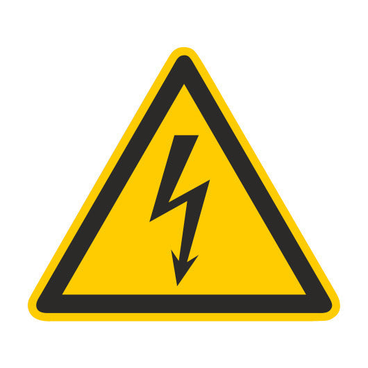 Señal De Advertencia De Voltaje Eléctrico ISO 7010 - 182720 [2 Piezas]