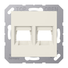 Jung AS500 Blanco Doble Panduit Toma Modular Tapa - A1569-2PAND