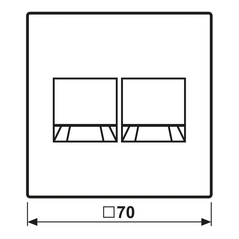Jung LS990 Doble Toma Modular Tapa Blanco Alpino - LS1969-25WEWW