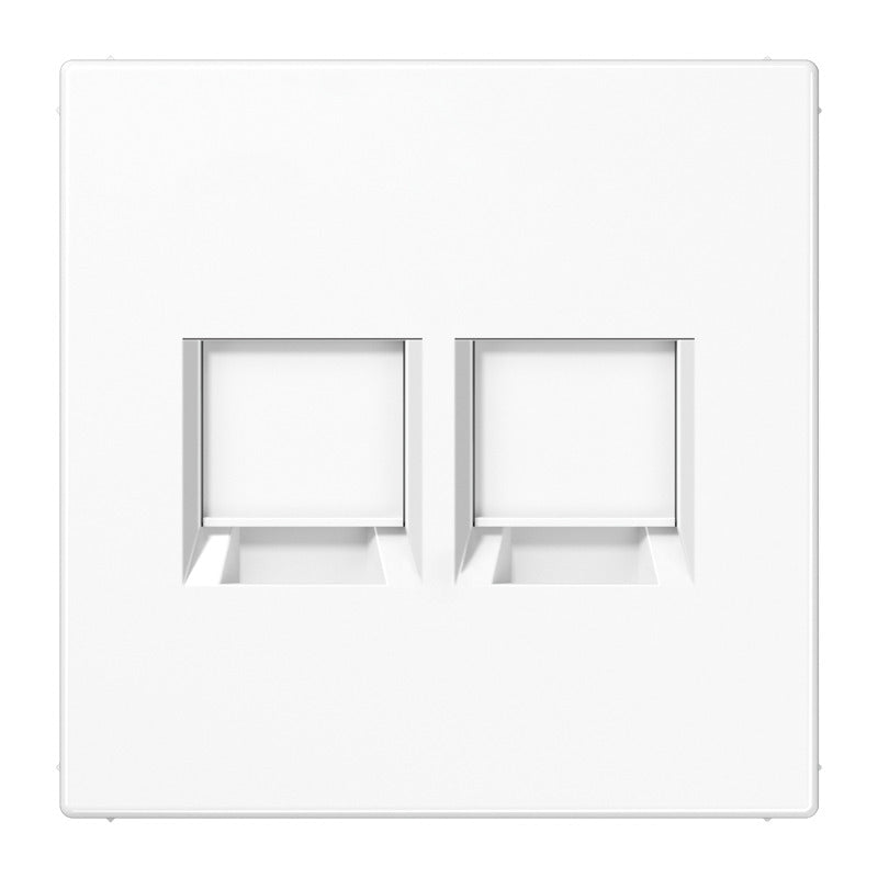 Jung LS990 Doble Toma Modular Tapa Blanco Alpino - LS1969-25WEWW