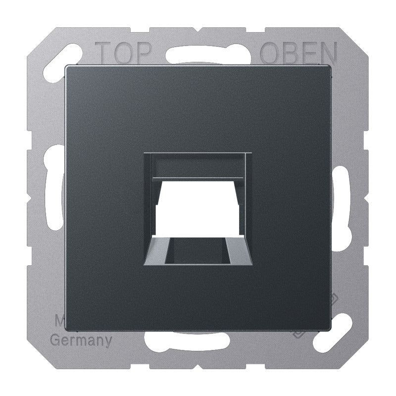 Jung A500 Placa De Tapa Modular Para Jack Antracita - A1569-15WEANM