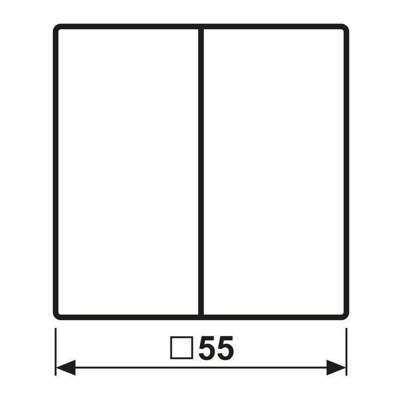 Jung Knx F10 Interruptor De Doble Palanca Blanco Alpino As500 - As102ww