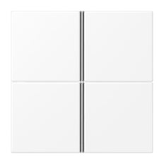 Jung F40 LS 4 Botón Panel De Control KNX Mate Blanco - LS404TSAWWM