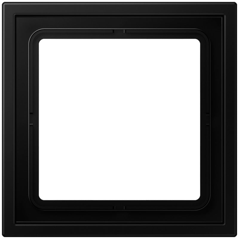 Jung LS-ZERO Marco De Tapa Simple Negro Mate - LSZ981BFSWM