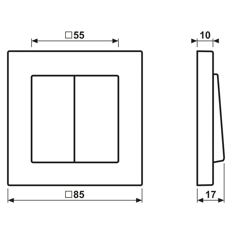 Jung Amigos De Hue Interruptor De Pared Inalámbrico De 4 Canales - FOHSA550595WW