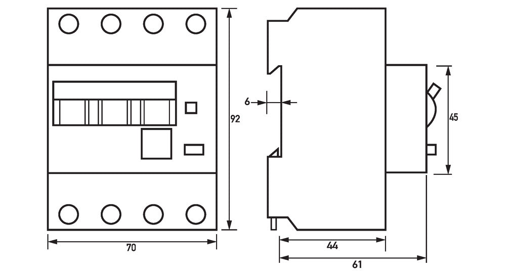 Interruptor RCCB Doepke C16 30mA 3P+N Tipo A - 09945124