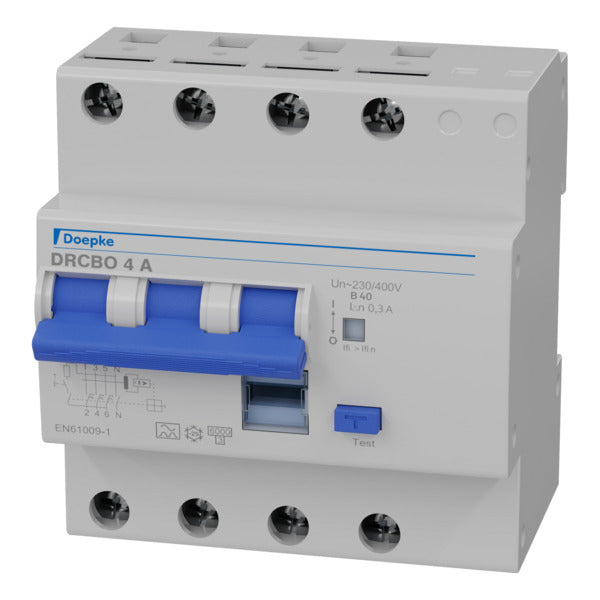 Doepke 40A Tipo A Interruptor RCBO 300mA 3P+N - 09945118