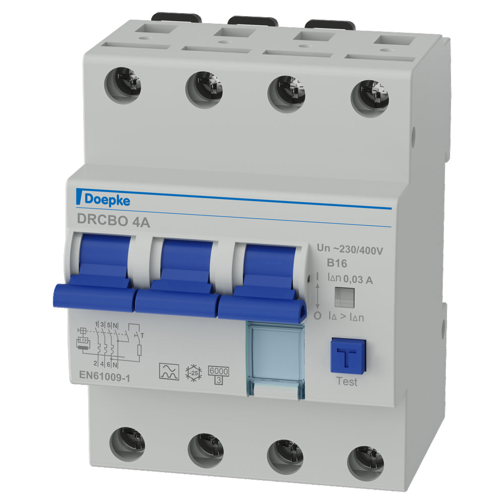 Interruptor Diferencial Doepke Tipo A 16A 30mA 3P+N - 09945104