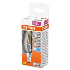 Osram Led E14 4W 4000K Vela Clásica - 4058075437142 [2 Piezas]