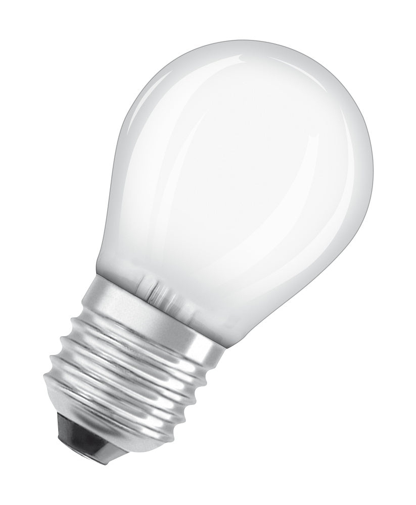 OSRAM LED Clásico P40 4W E27 2700K Globo Esmerilado - 4058075437067 [2 Piezas]