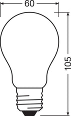 Osram Led E27 11W Regulable Bombilla Clásica 4000K - 4058075434707