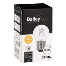 Bailey Enrollado Básico G45 E27 3W Regulable Bombilla LED Filamento - 143620