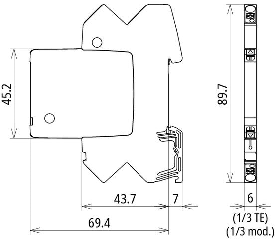 Dehn Bco Ml2 Be 24 Pararrayos Combinado Modular - 927224