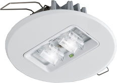 Luz De Emergencia LED Empotrada Redonda Blanca 2W - 7TCA091160R0557