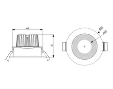 Opple Ava Foco Led Empotrable 5W Regulable 2700K - 541003207300