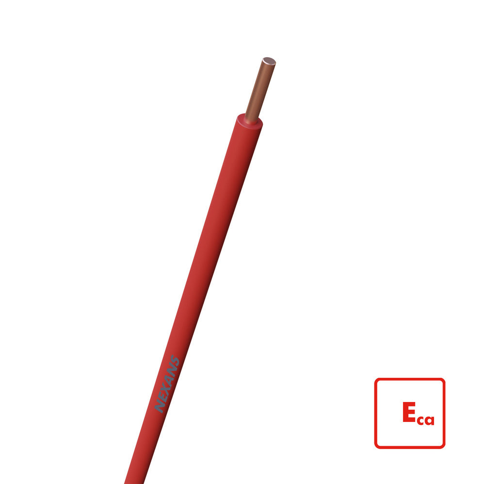 Nexans H07V-U Eca Cable De Instalación 1.5mm² Rojo - 10564830 [100 Piezas]