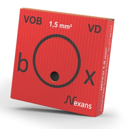 Nexans H07V-U Eca Cable De Instalación 1.5mm² Rojo - 10564830 [100 Piezas]